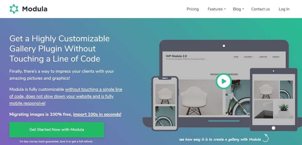 How To Add an Image Gallery in WordPress - Step by Step Guide Modula homepage