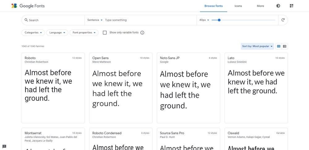 WordPress Blog Design: How To Design a Beautiful Blog Section Most popular Google fonts