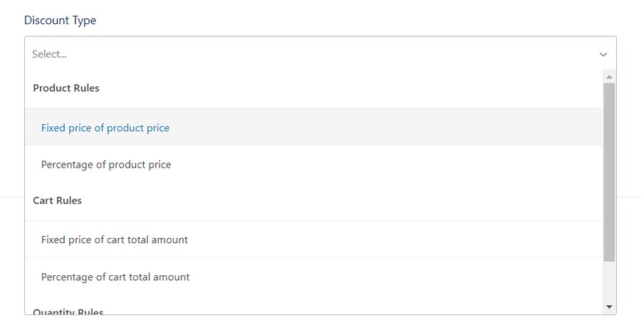 WooCommerce Dynamic Pricing and Discounts: Everything You Should Know Pricing rules discount type