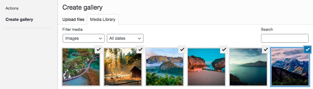 How To Add an Image Gallery in WordPress - Step by Step Guide Select create new gallery