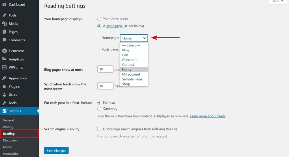 WordPress Blog Design: How To Design a Beautiful Blog Section Set WordPress homepage