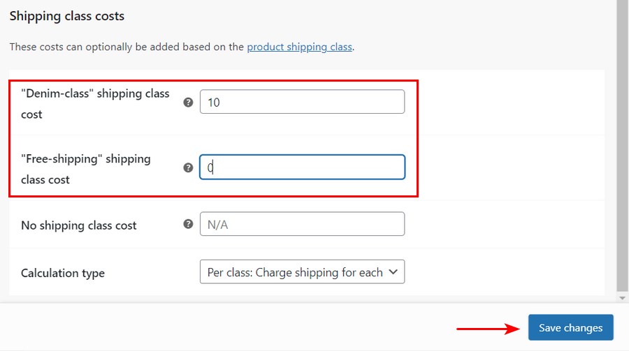 WooCommerce Free Shipping: How To Offer Free Shipping in Your Store Shipping class costs