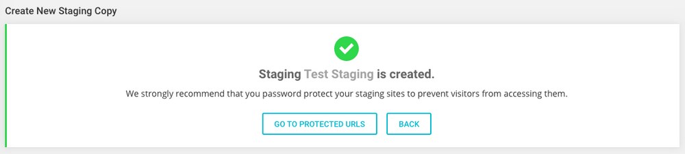 How To Properly Update WooCommerce the Right Way Staging site created message
