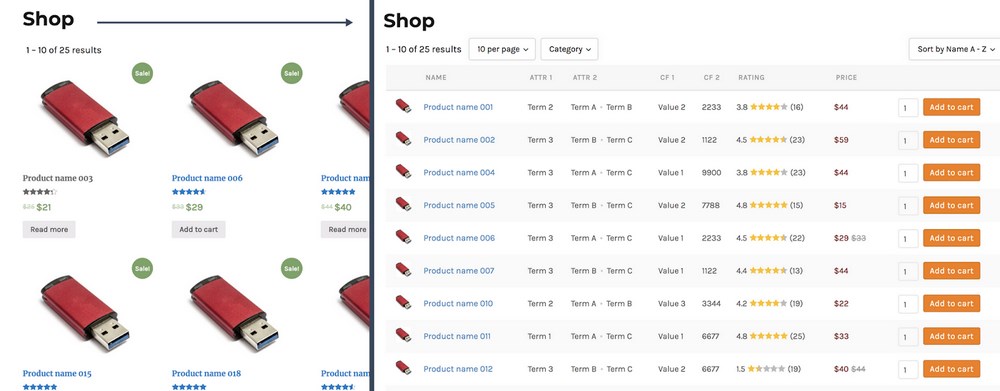 The Best 9+ Plugins To Manage WooCommerce Product Tables WC product table pro plugin