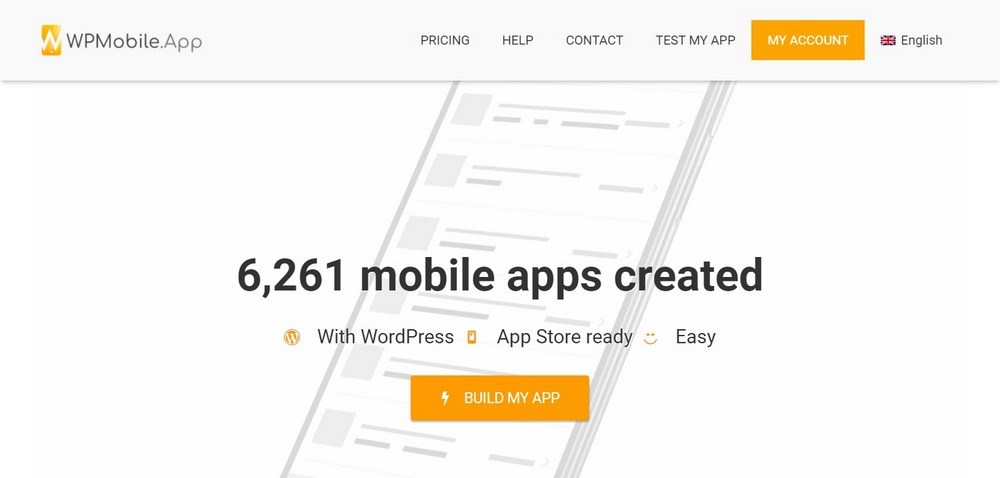 Convert WooCommerce to a Mobile App the Easy Way With Appmysite WPMobile.App homepage