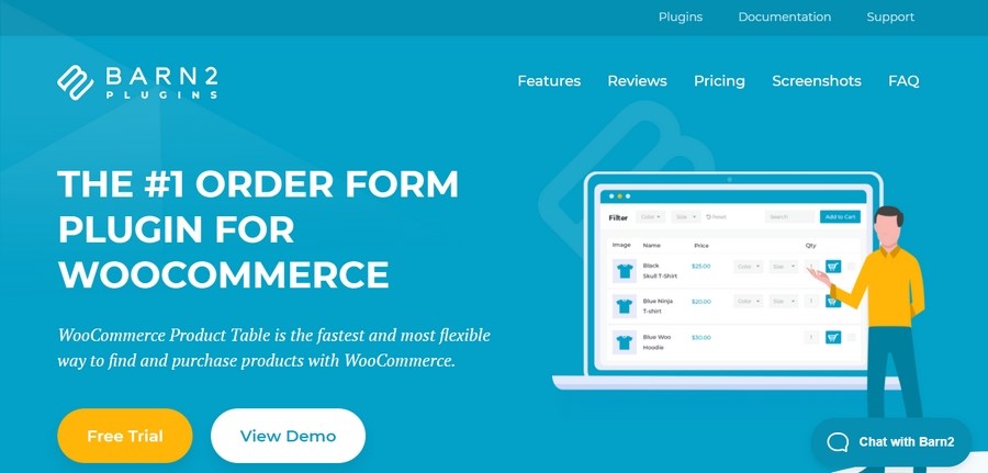 The Best 9+ Plugins To Manage WooCommerce Product Tables WooCommerce Product Table by BARN2