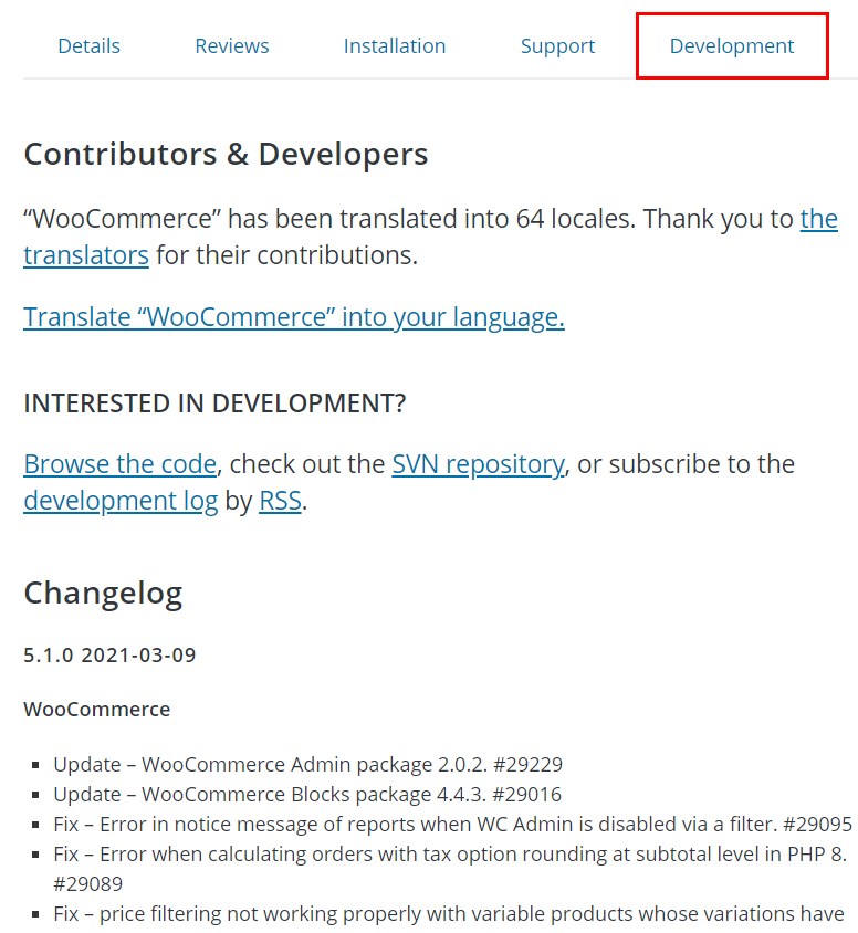 How To Properly Update WooCommerce the Right Way WooCommerce changelog