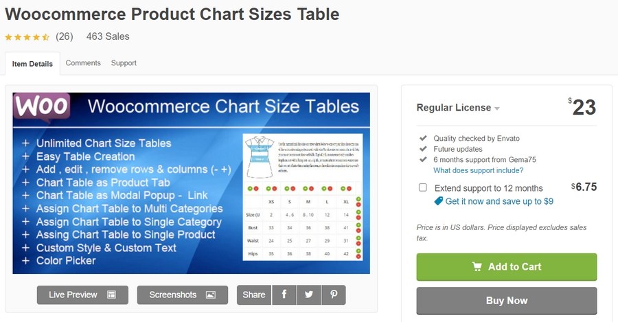 The Best 9+ Plugins To Manage WooCommerce Product Tables WooCommerce product chart sizes table plugin