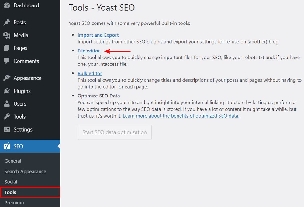 WordPress Robots.txt: Best Practices and Examples Yoast SEO file editor