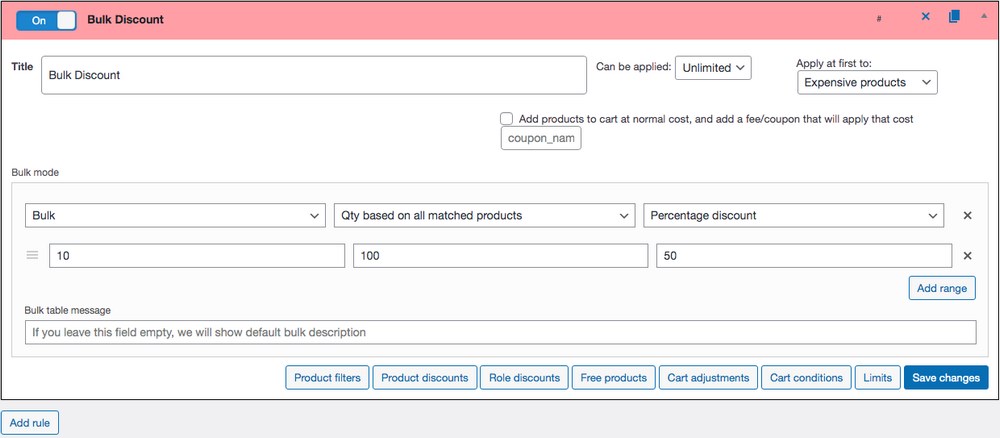 WooCommerce Dynamic Pricing and Discounts: Everything You Should Know bulk pricing discount
