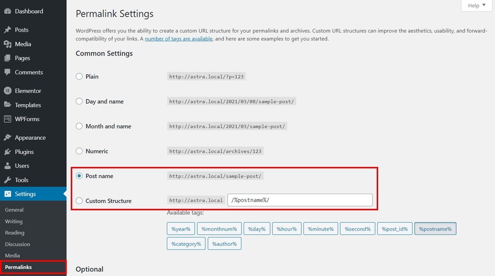 WordPress Blog Design: How To Design a Beautiful Blog Section change permalink structure