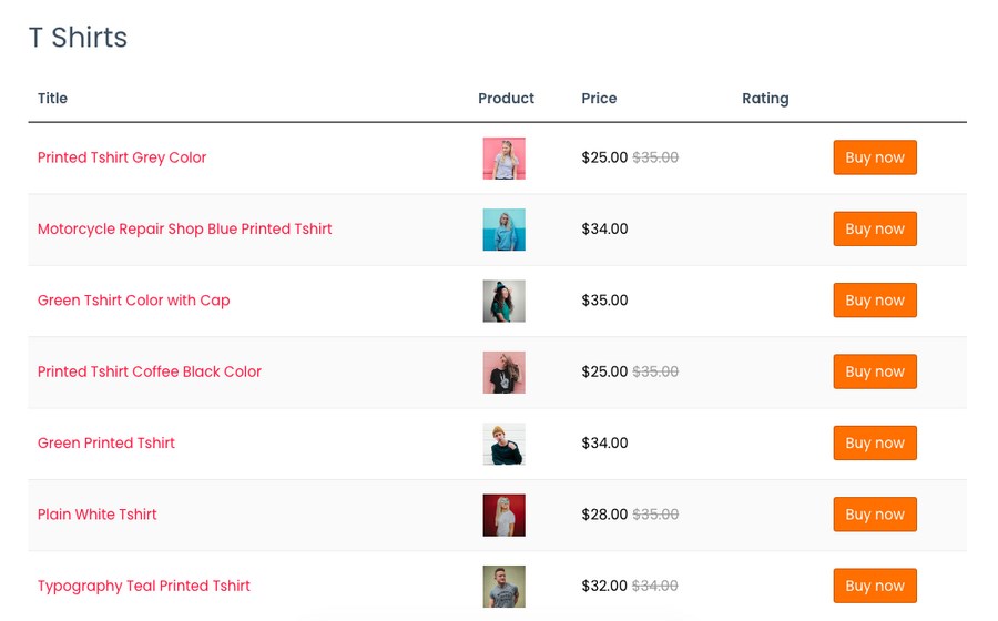 The Best 9+ Plugins To Manage WooCommerce Product Tables product table display using product table plugin