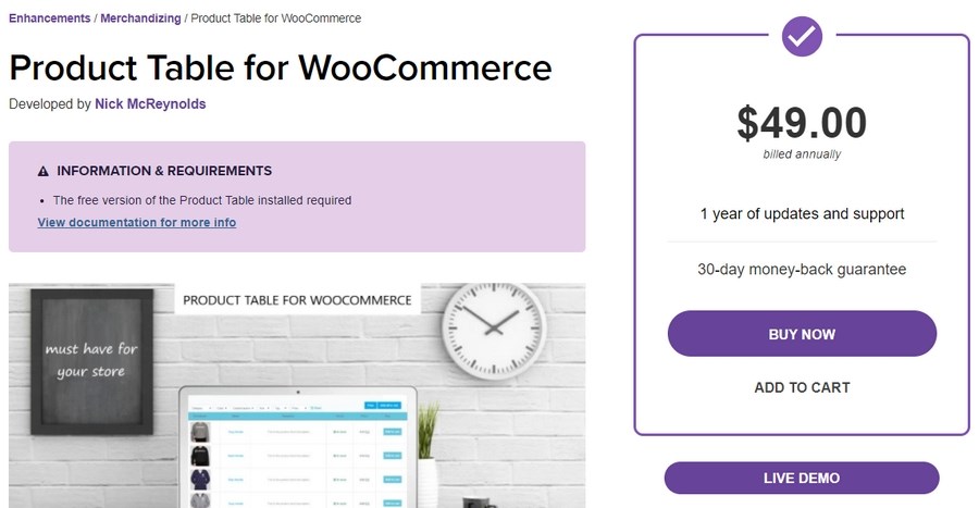 The Best 9+ Plugins To Manage WooCommerce Product Tables product table for WooCommerce plugin