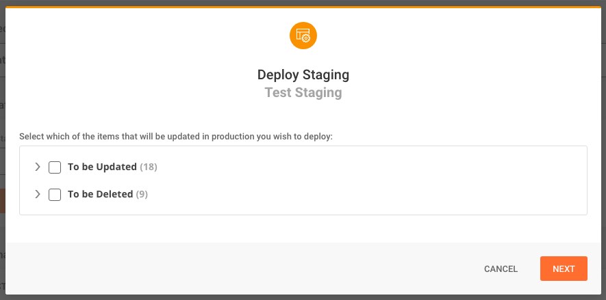 How To Properly Update WooCommerce the Right Way select item to deploy during staging
