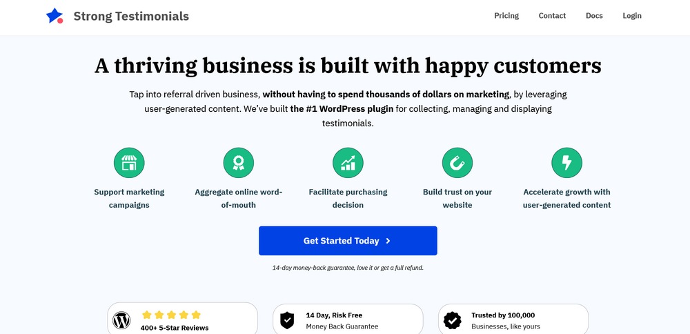 9 Best WordPress Testimonial Plugins – Because Social Proof Sells! strong testimonials homepage