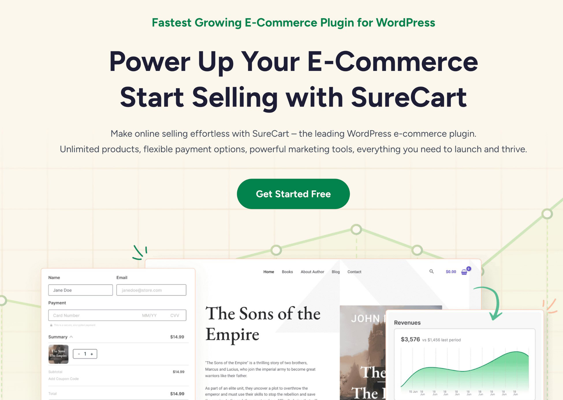 Unlock Revenue: Accept Payments on Your WordPress Site the Right Way surecart ecommerce plugin homepage
