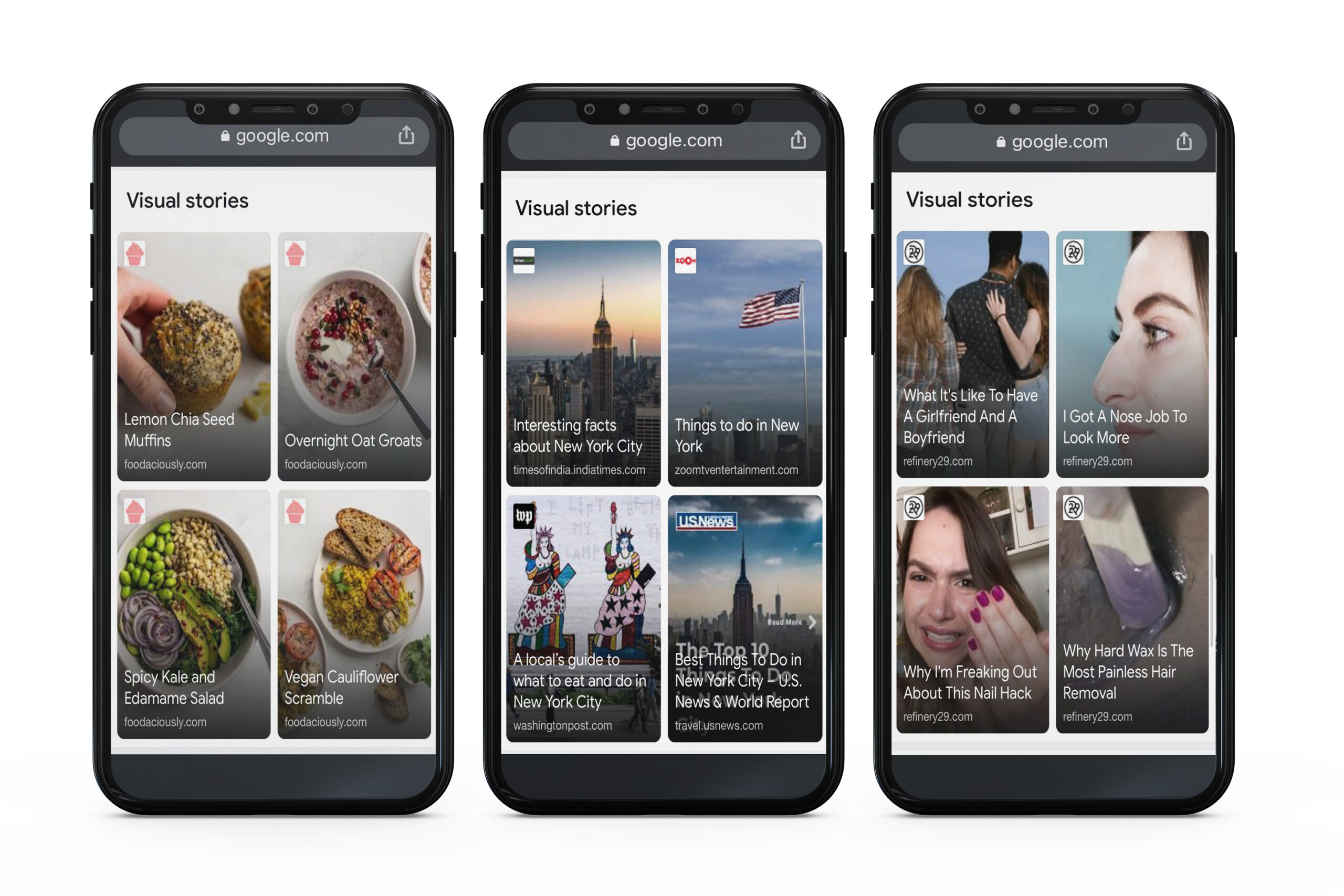 Web Stories: A Modern Format To Showcase Your Content! Google search results for web stories