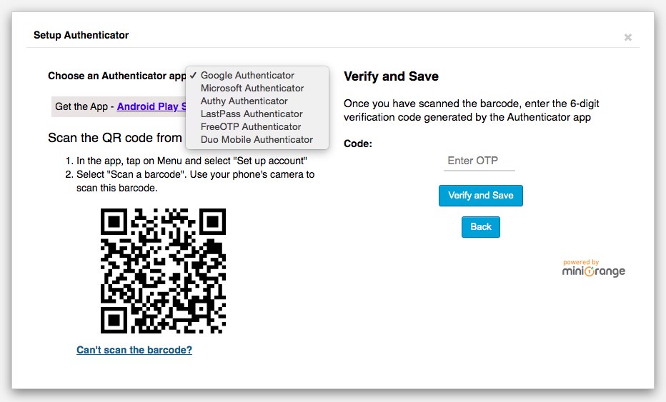How To Enable Two Factor Authentication in WordPress (With a Free Plugin) Authenticator setup