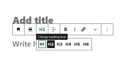 How To Write Your First Blog Post: Everything You Need To Know Gutenberg headings