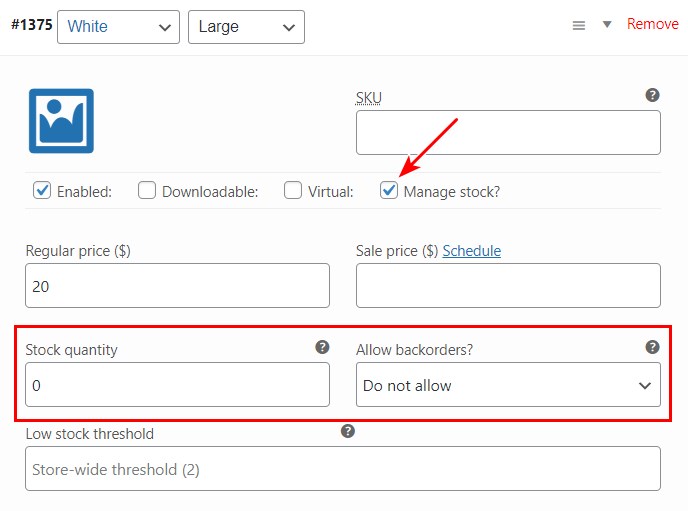 WooCommerce Product Variations: Your Complete Guide To Variable Products Product variation manage stock