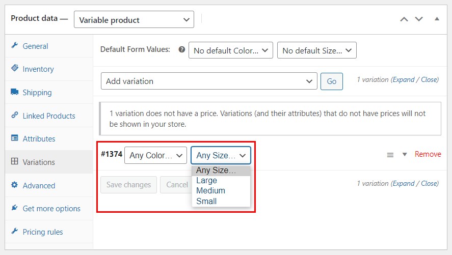 WooCommerce Product Variations: Your Complete Guide To Variable Products Set WooCommerce product variation