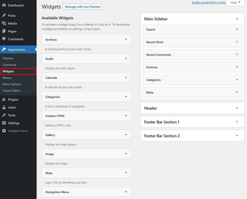 How To Change WordPress Theme (Safely and Without Breaking Your Site) Sidebar widgets