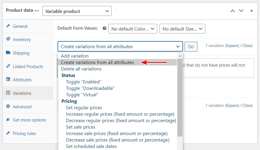 WooCommerce Product Variations: Your Complete Guide To Variable Products Variations from all attributes