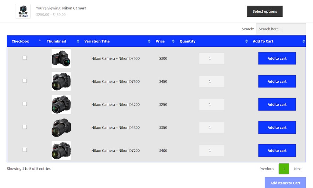 WooCommerce Product Variations: Your Complete Guide To Variable Products WooCommerce product variation result