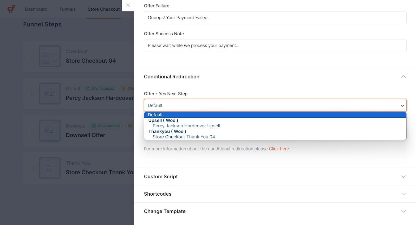 How To Customize the WooCommerce Checkout Page add-conditional-downsell-if-offer-is-accepted
