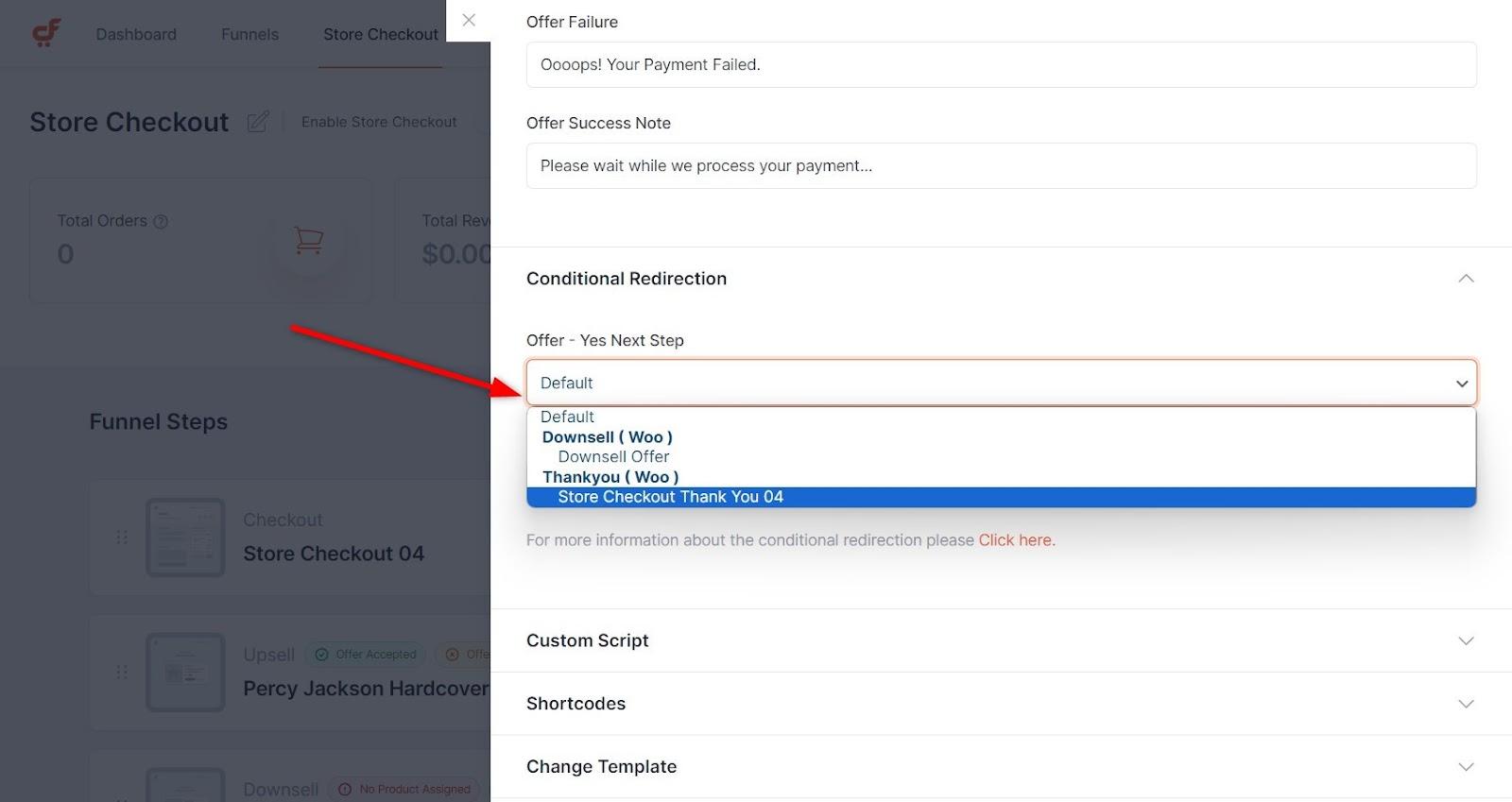 How To Customize the WooCommerce Checkout Page add-conditional-redirection-if-offer-is-accepted