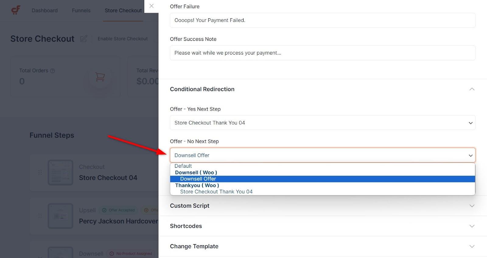 How To Customize the WooCommerce Checkout Page add-conditional-redirection-if-offer-is-rejected