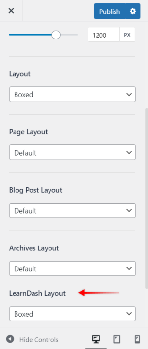 Sidebar / Container Options in Customizer for Learndash Not Working? LearnDash Layout settings, Astra 3.0+
