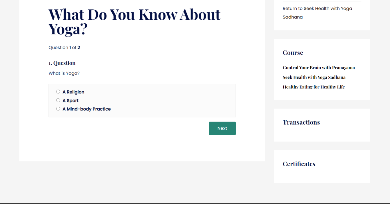 Overview of LearnDash Integration in Astra Theme Astra LearnDash Quiz Question