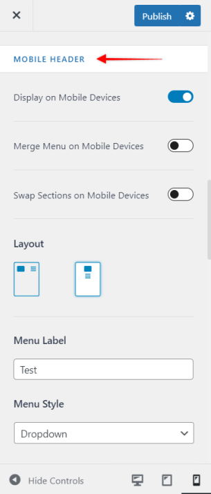 Mobile Header with Above/Below Header (Old Astra Header) Astra Pro - Mobile Above/Below Header, Astra 3.0+