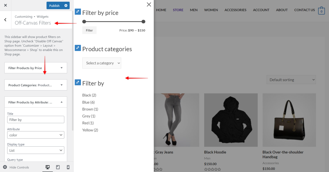 Off-Canvas Sidebar for WooCommerce Shop Page Astra Pro - WooCommerce Off-canvas Filter - Add Widgets, Astra 3.0+