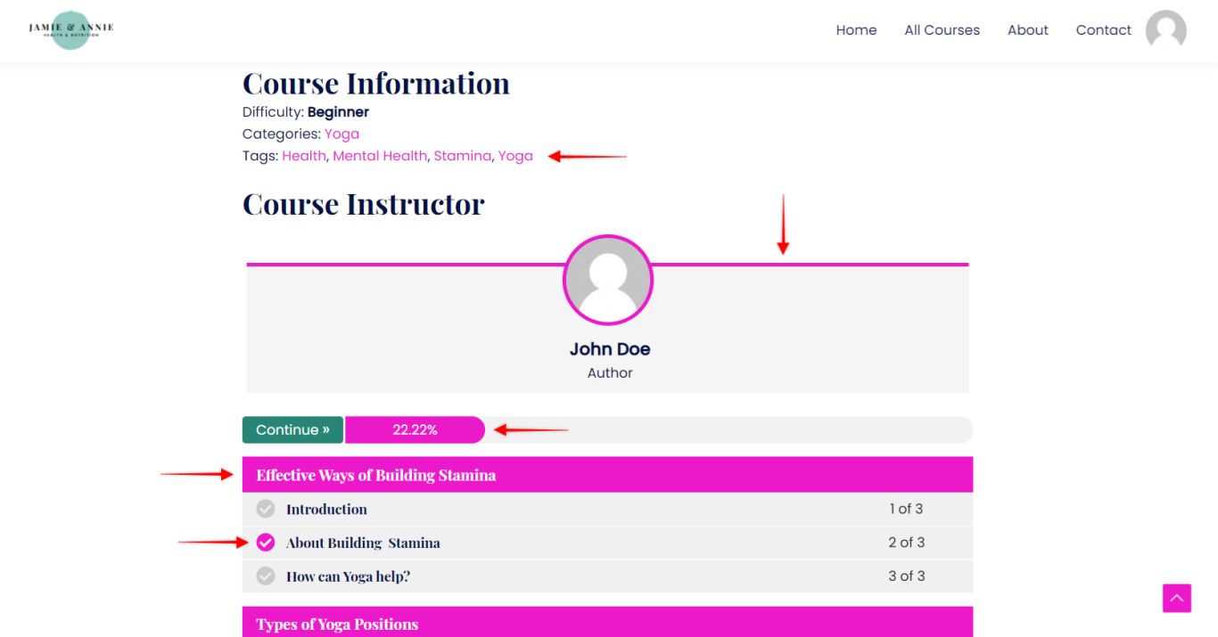 LifterLMS Integration in Astra Pro Astra Pro - Lifter LMS, Base Colors - Course, Astra 3.0+