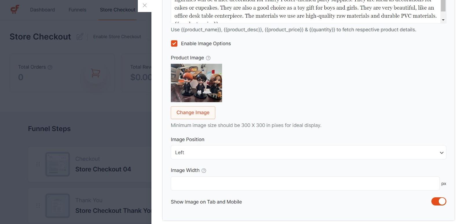How To Customize the WooCommerce Checkout Page customize-image-position-settings