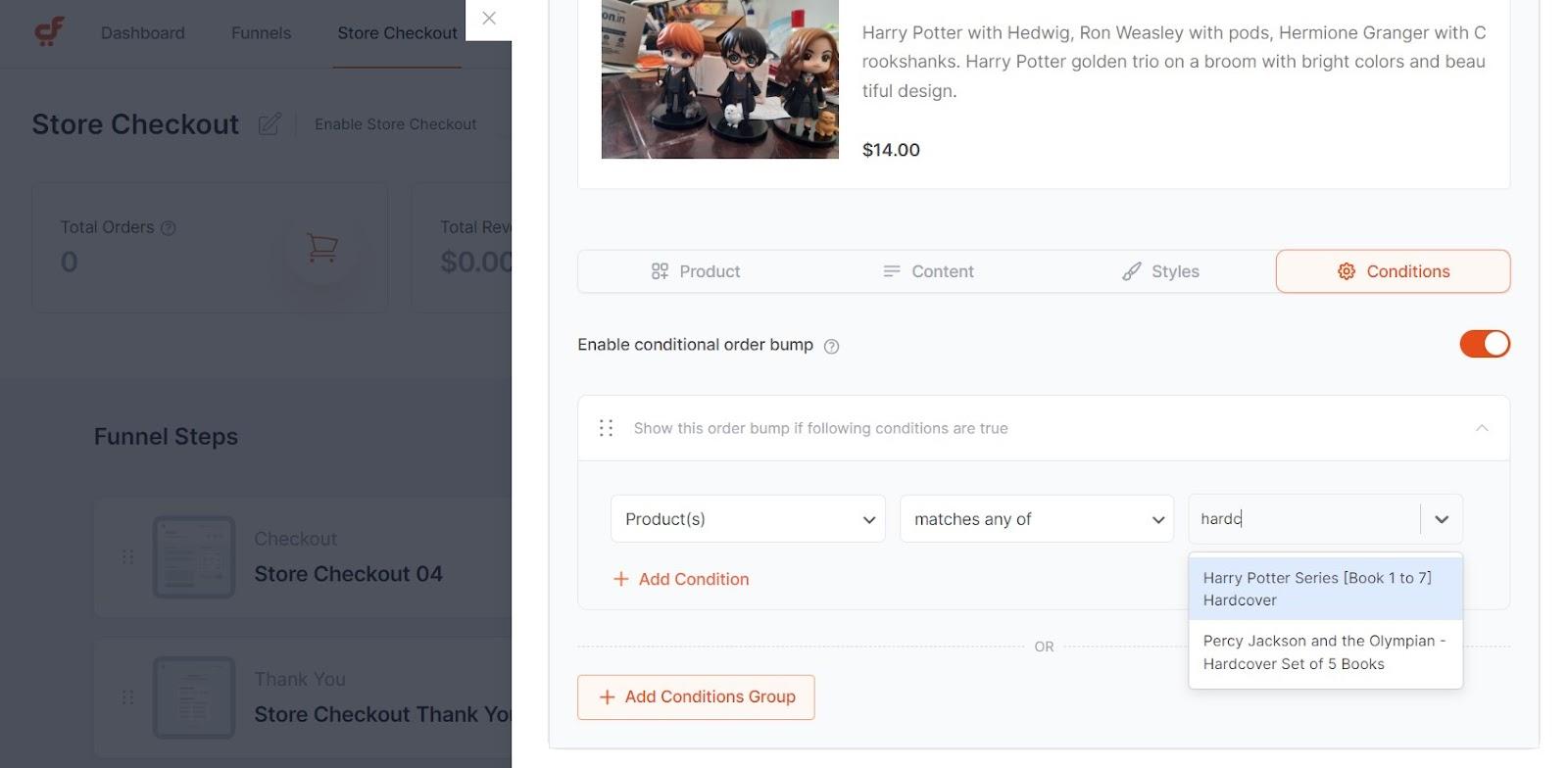 How To Customize the WooCommerce Checkout Page enable-conditional-order-bump