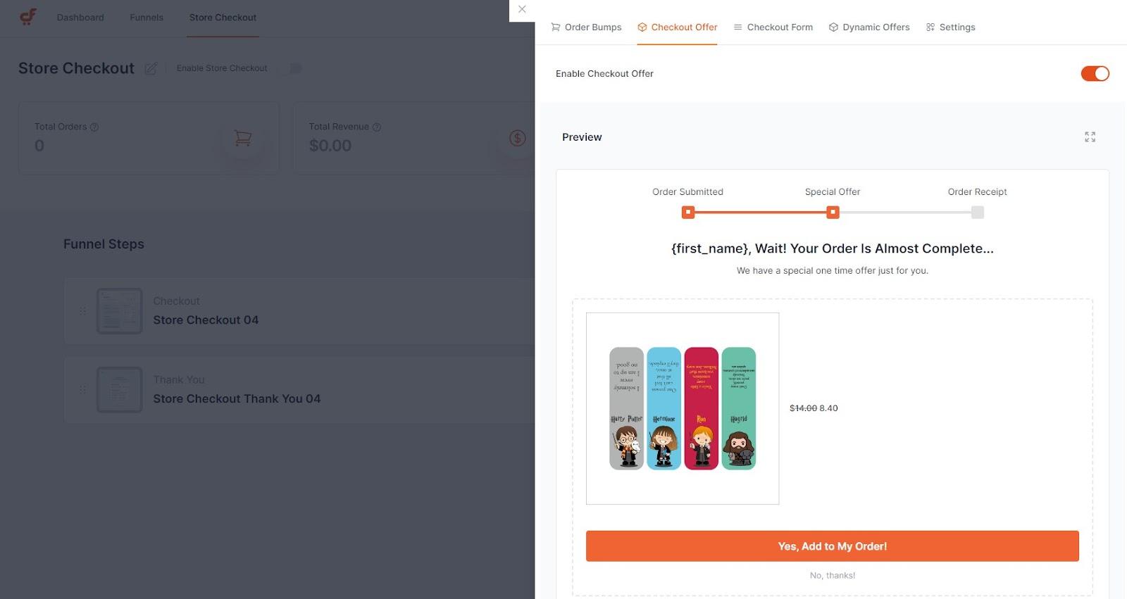 How To Customize the WooCommerce Checkout Page enable-pre-checkout-offer