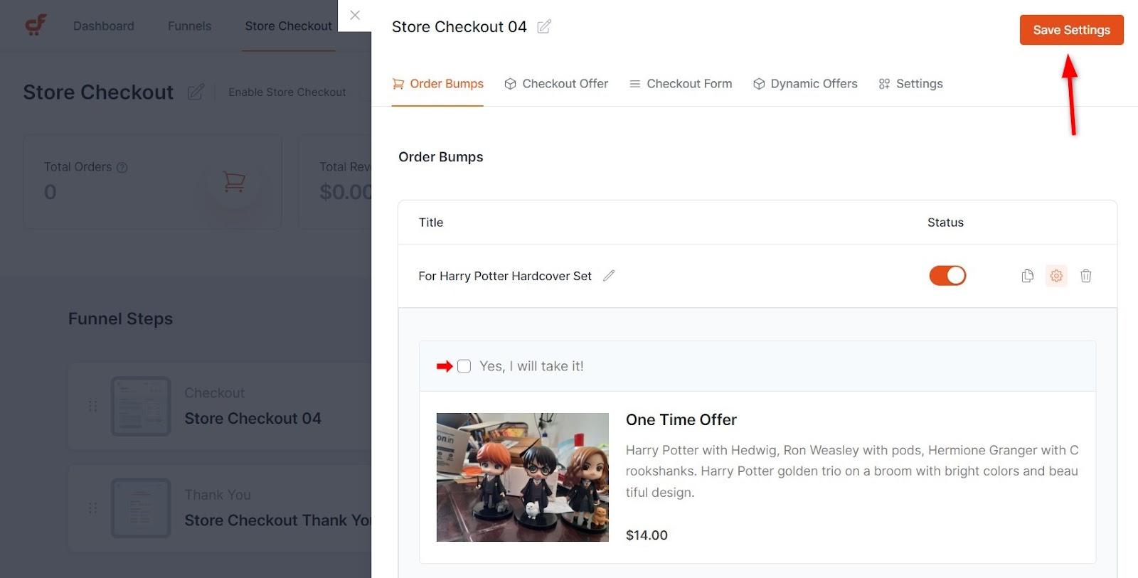 How To Customize the WooCommerce Checkout Page save-order-bump-settings