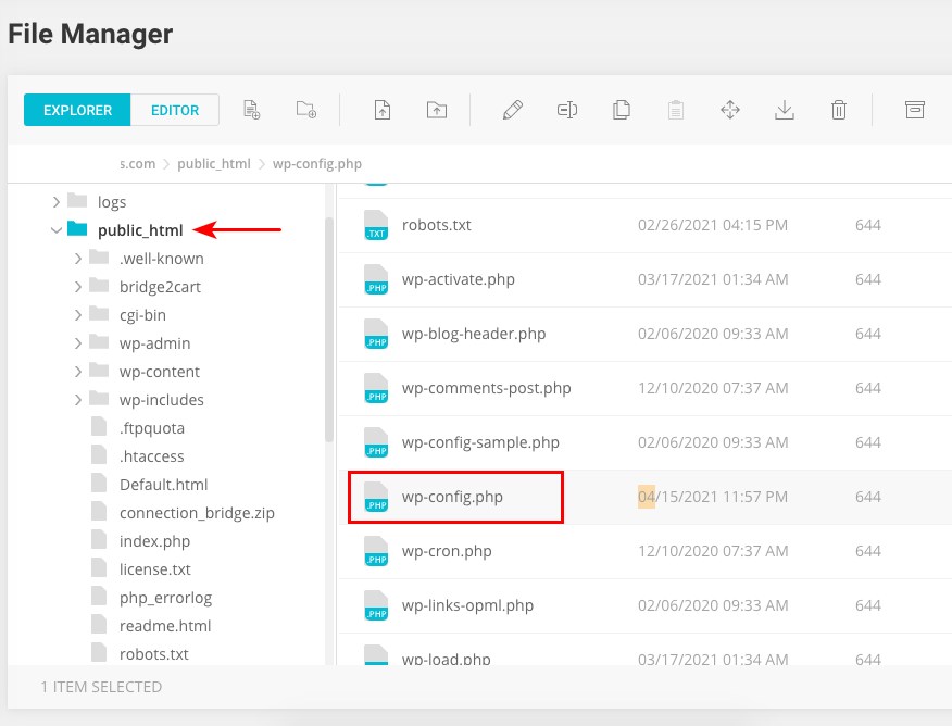 How To Fix WordPress Missed Schedule Post Error (4 Methods) Access wp config file using file manager