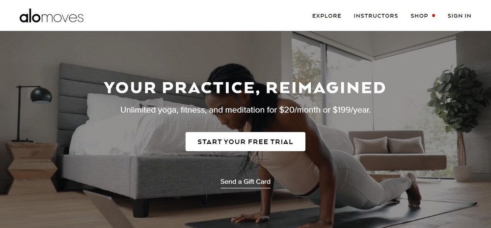 14 Best Yoga Websites: Web Design Inspirations for Studios and Teachers Alo Moves site