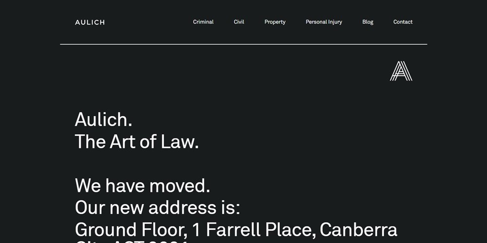 26 Best Law Firm Website Design Examples + Free Templates Aulich homepage