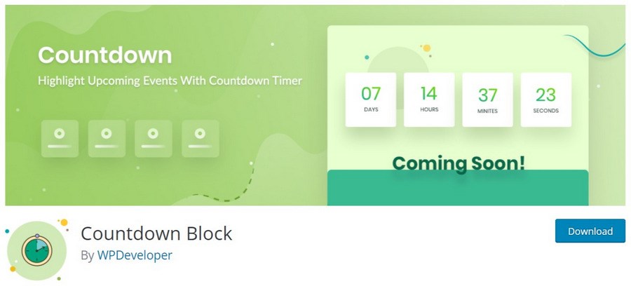 Scarcity Sells – 20 Best WordPress Countdown Timer Plugins To Boost Sales Countdown Block WordPress plugin