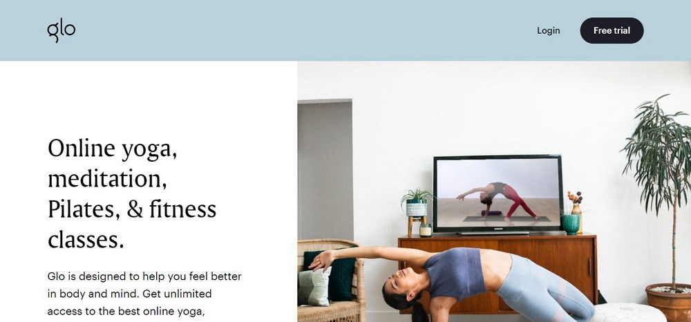 14 Best Yoga Websites: Web Design Inspirations for Studios and Teachers Glo yoga site