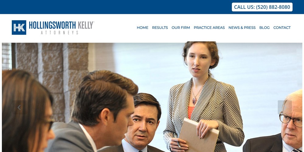 26 Best Law Firm Website Design Examples + Free Templates Hollingsworth Kelly Law Firm example