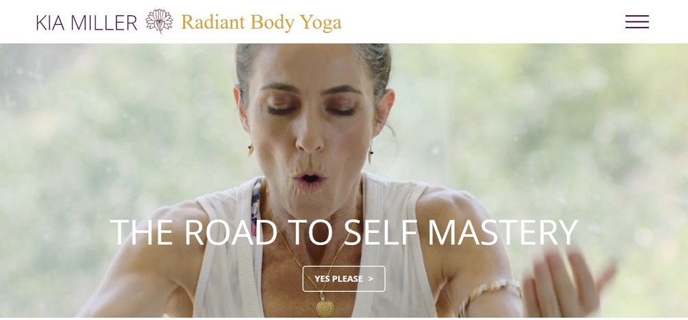 14 Best Yoga Websites: Web Design Inspirations for Studios and Teachers Kia Miller yoga website