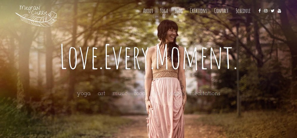 14 Best Yoga Websites: Web Design Inspirations for Studios and Teachers Meghan Currie Yoga site