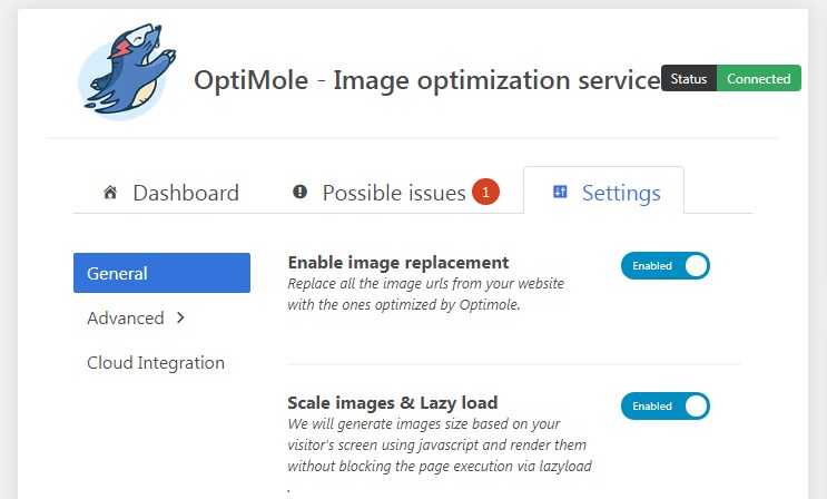 How To Use WebP Images in WordPress: The Complete Step-by-step Guide Optimole settings