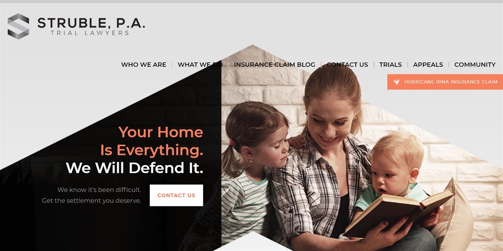26 Best Law Firm Website Design Examples + Free Templates STRUBLE, P.A. site